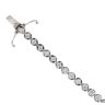 18ct White Gold 4.02ct Brilliant Cut Diamond Tennis Bracelet 7.5"