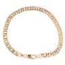 9ct Yellow Gold Double Curb Bracelet 8.5"