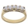 18ct Yellow Gold 0.50ct Brilliant Cut Five Stone Diamond Ring
