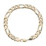9ct Yellow Gold Figaro Bracelet 8"