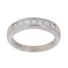 Platinum 0.65ct Princess Cut Diamond Half Eternity Ring