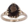 9ct Yellow Gold Smoky Quartz Solitaire Ring