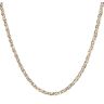 9ct Yellow And White Gold Plaited And Beaded Chain 22"