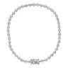 18ct White Gold 0.70ct Brilliant Cut Diamond Tennis Bracelet 7.5"