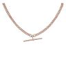 9ct Rose Gold Albert T-Bar Chain 22"