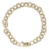 9ct Yellow Gold Cubic Zirconia Belcher Bracelet 8"