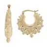 Gold Plated Silver Creole Earrings
