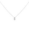 18ct White Gold 0.35ct Brilliant Cut Diamond Solitaire Pendant And Chain 18"