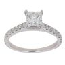 18ct White Gold 1.50ct Princess and Brilliant Cut Diamond Solitaire Ring