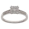 18ct White Gold 0.34ct Brilliant Cut Diamond Cluster Ring
