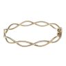 9ct Yellow Gold Crossover Hinged Bangle