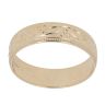 9ct Yellow Gold Patterned Wedding Band 4.7mm