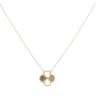 18ct Yellow Gold Fancy Clover Pendant and Chain 18"