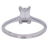18ct White Gold 0.45ct Emerald Cut Diamond Solitaire Ring