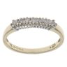 9ct Yellow Gold 0.25ct Brilliant Cut Diamond Half Eternity Ring