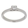 Platinum 0.16ct Brilliant Cut Diamond Solitaire Ring