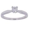 18ct White Gold 0.25ct Brilliant Cut Diamond Solitaire Ring