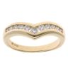 18ct Yellow Gold 0.35ct Brilliant Cut Diamond Wishbone Ring