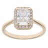 9ct Yellow Gold 1.75ct Radiant And Brilliant Cut Lab Grown Diamond Cluster Ring