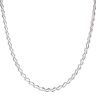 9ct White Gold Fancy Chain 18"