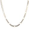 9ct Yellow Gold Figaro Chain 18"
