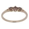 9ct Yellow Gold 0.35ct Round Brilliant Cut Brown Diamond Trilogy Ring