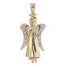 9ct Yellow Gold Cubic Zirconia Angel Pendant