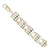 9ct Yellow Gold Waffle Style Fancy Bracelet 6.5"