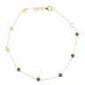 9ct Yellow Gold Cube Bracelet 7"