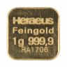 1g Heraeus Ingot Unsealed