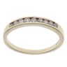 9ct Yellow Gold 0.25ct Brilliant Cut Diamond Half Eternity Ring