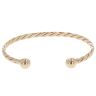 9ct Yellow Gold Patterned Torque Bangle
