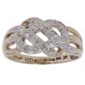 9ct Yellow Gold 0.05ct Diamond Celtic Ring