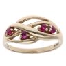 9ct Yellow Gold Ruby Crossover Ring