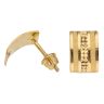 22ct Yellow Gold Dot Grain Stud Earrings