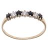 9ct Yellow Gold Sapphire and Cubic Zirconia Eternity Ring
