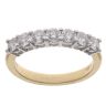 18ct Yellow Gold 1.00ct Brilliant Cut Diamond Seven Stone Eternity Ring