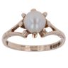 9ct Yellow Gold Pearl Solitaire Ring