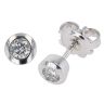 9ct White Gold 0.25ct Diamond Solitaire Stud Earrings