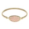9ct Yellow and Rose Gold Hinged Clogau Bangle