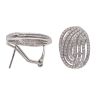 14ct White Gold 1.00ct Single Cut Diamond Fancy Earrings