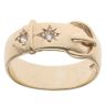 9ct Yellow Gold Cubic Zirconia Buckle Ring