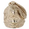 9ct Yellow Gold Patterned Saddle Ring