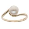 9ct Yellow Gold Pearl Single Stone Ring