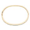 14ct Yellow Gold 0.15ct Diamond And Opal Bangle