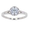 Silver Cubic Zirconia Single Stone Ring by Icesia