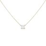 9ct Yellow Gold 1.00ct Princess Cut Lab Grown Diamond Solitaire Pendant and Chain 18"