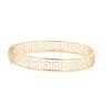 9ct Yellow Gold Greek Key Hinged Bangle