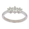 18ct White Gold 0.75ct Brilliant Cut Diamond Trilogy Ring