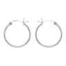 Silver Diamond Cut Hoop Earrings By Icesia